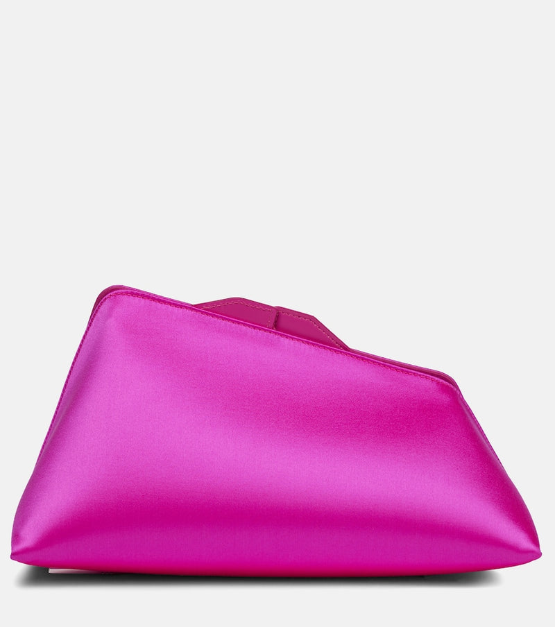 The Attico 8.30 PM silk-blend clutch
