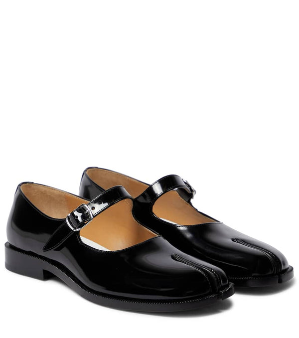 Maison Margiela Tabi patent leather Mary Jane flats