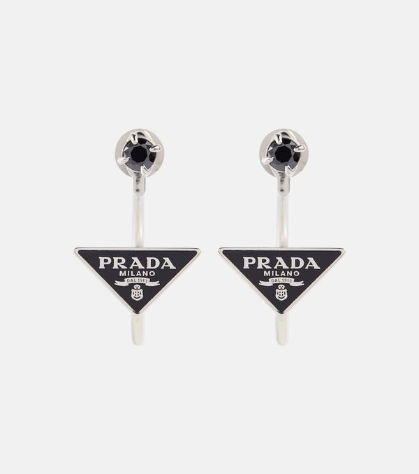 Prada Symbole silver earrings