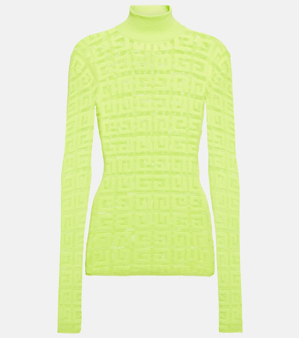 Givenchy 4G jacquard mesh turtleneck top