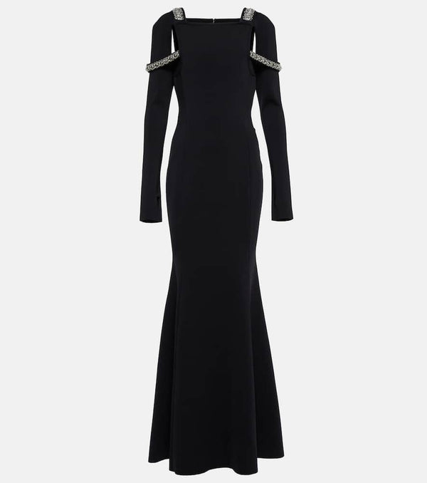 Givenchy Embellished cutout jersey gown