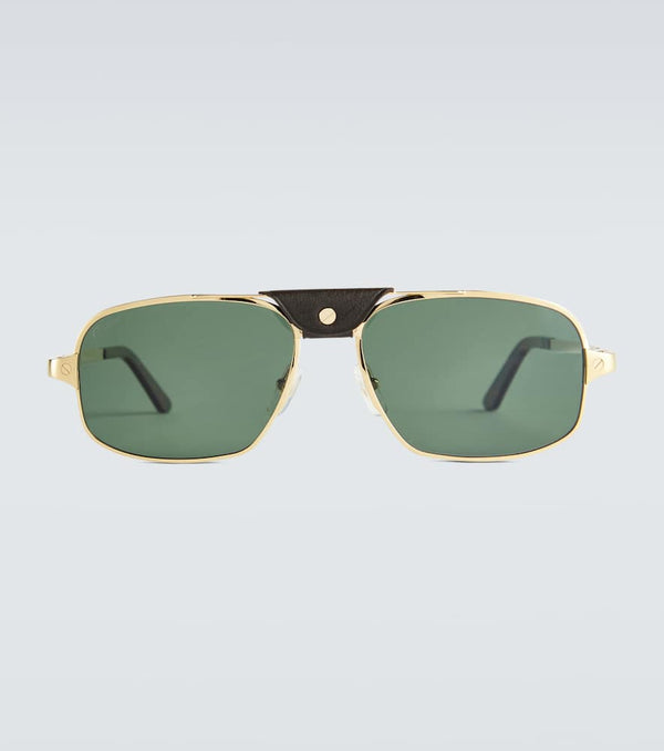 Cartier Eyewear Collection Rectangle-frame acetate sunglasses