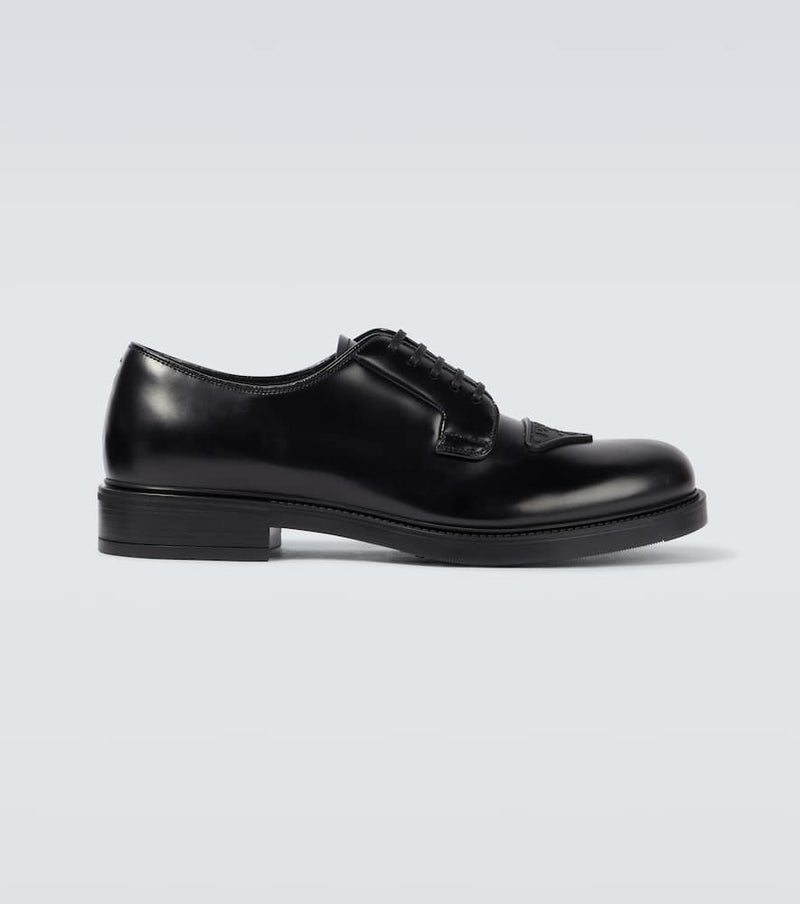 Prada Brushed leather Derby shoes