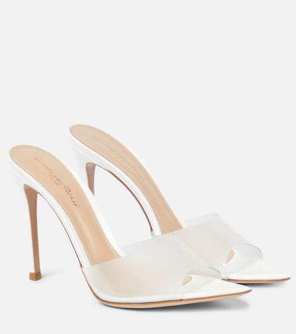 Gianvito Rossi Elle 105 PVC and leather sandals