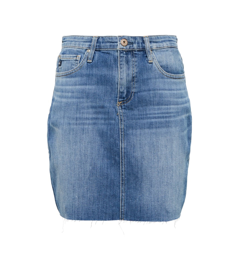 AG Jeans Erin high-rise denim miniskirt