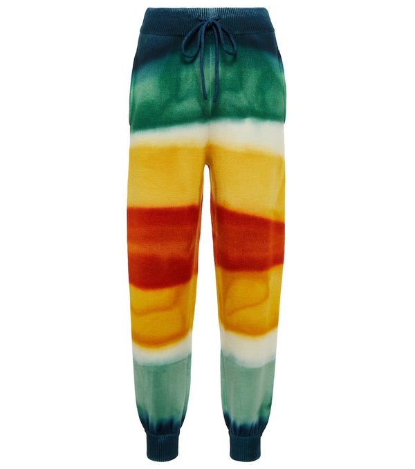 Alanui Paradise striped sweatpants