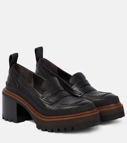 See By Chloé Mahalia leather platform loafers