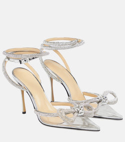 Mach & Mach Double Bow embellished pumps