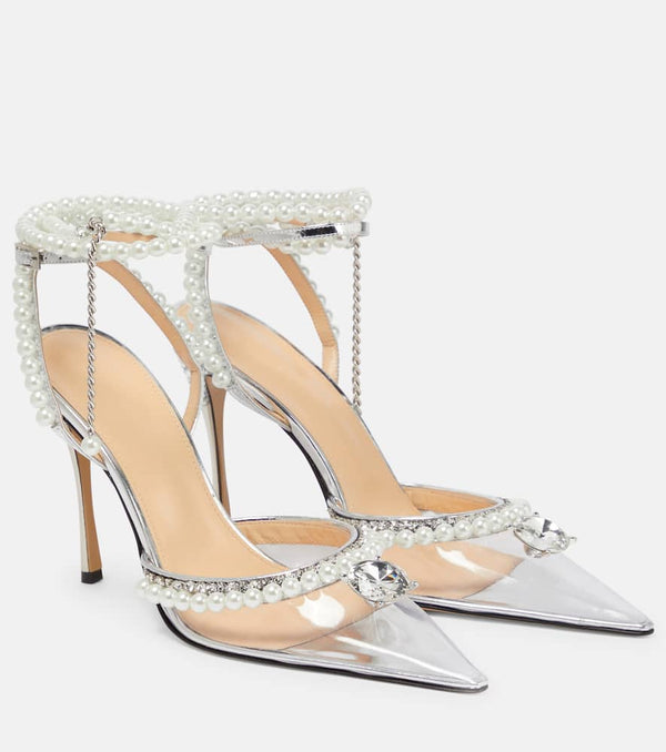 Mach & Mach Embellished PVC pumps