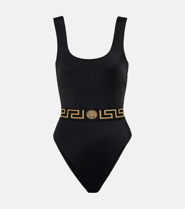 Versace Greca printed swimsuit