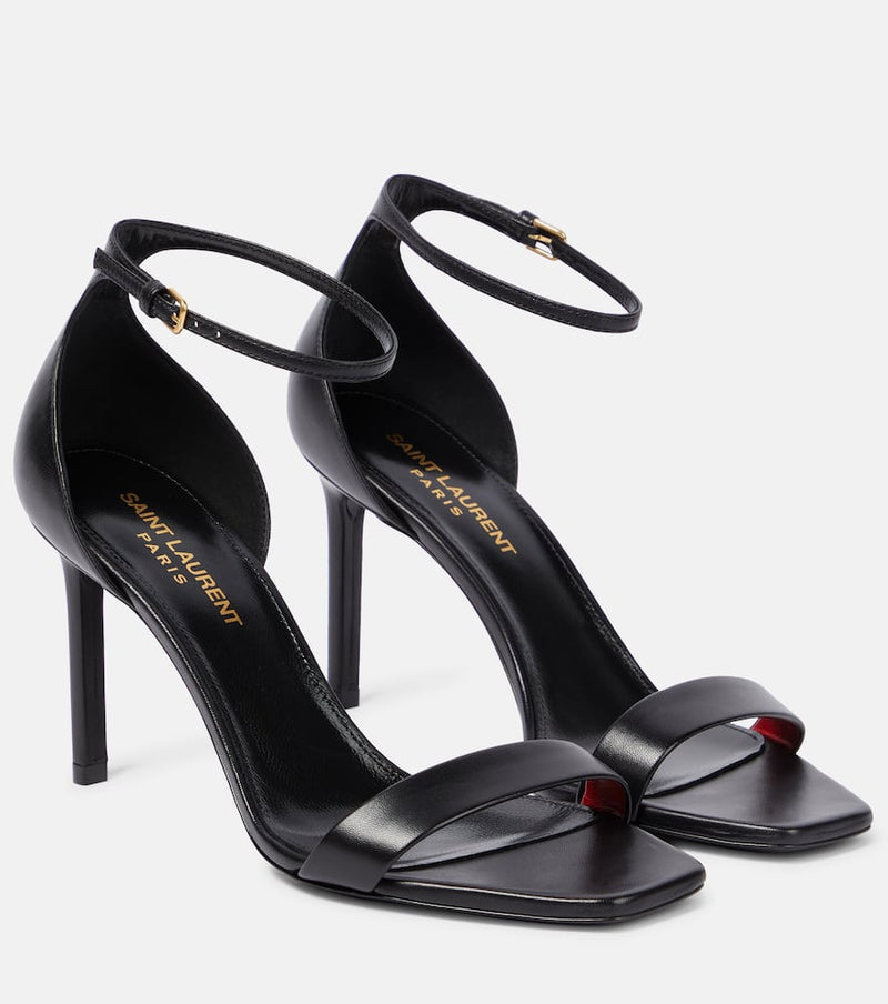 Saint Laurent Amber 85 leather sandals