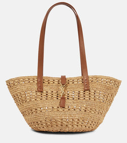 Saint Laurent Panier Small raffia basket bag