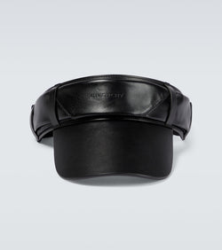 Givenchy Logo leather visor