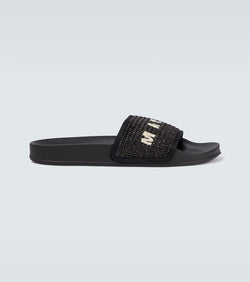 Marni Raffia logo sandals