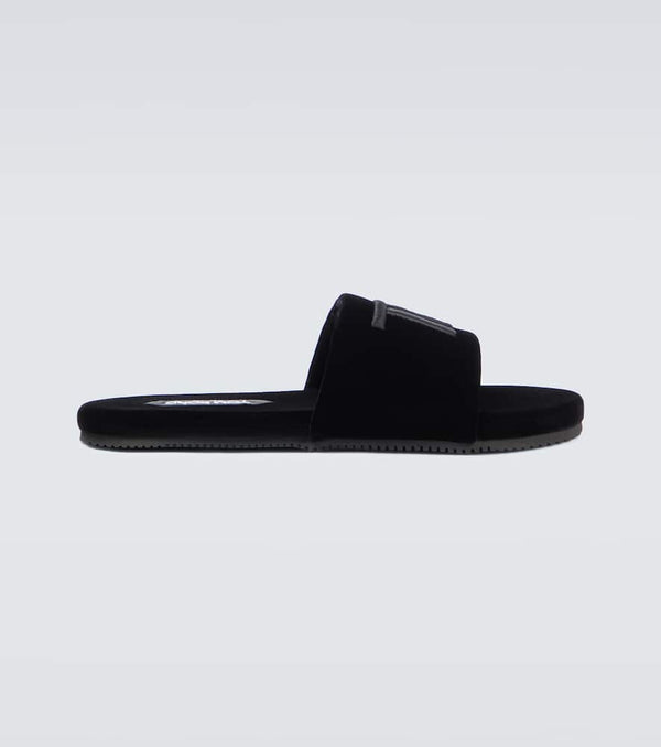 Tom Ford Harrison velvet slides