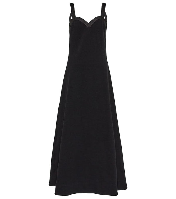 Jil Sander Cotton-blend crêpe maxi dress