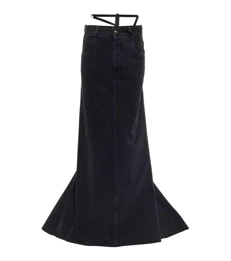 Ann Demeulemeester Goele denim maxi skirt