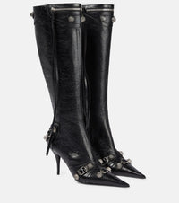 Balenciaga Cagole leather knee-high boots