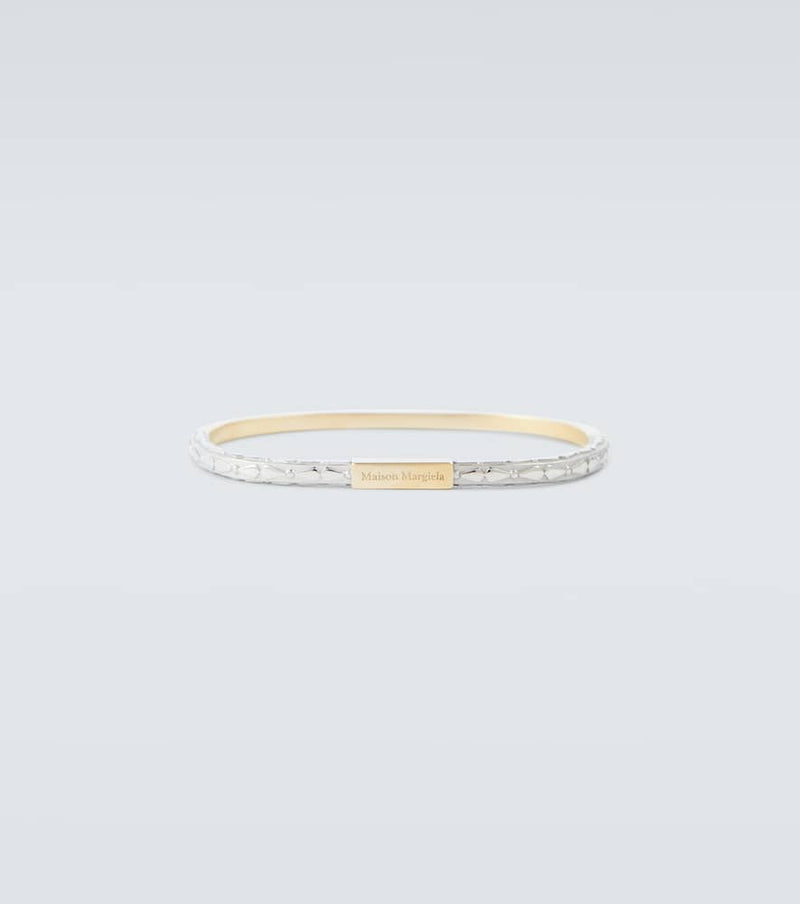 Maison Margiela Embossed two-tone bracelet