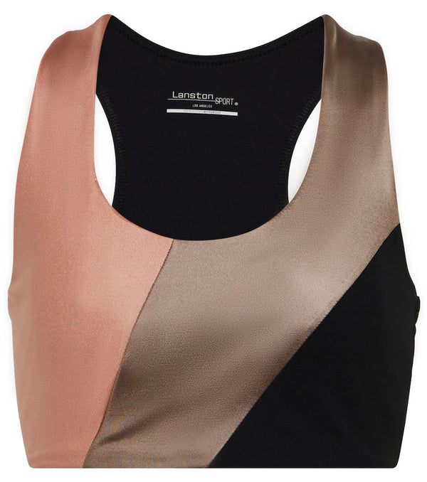 Lanston Sport Finn colorblocked sports bra