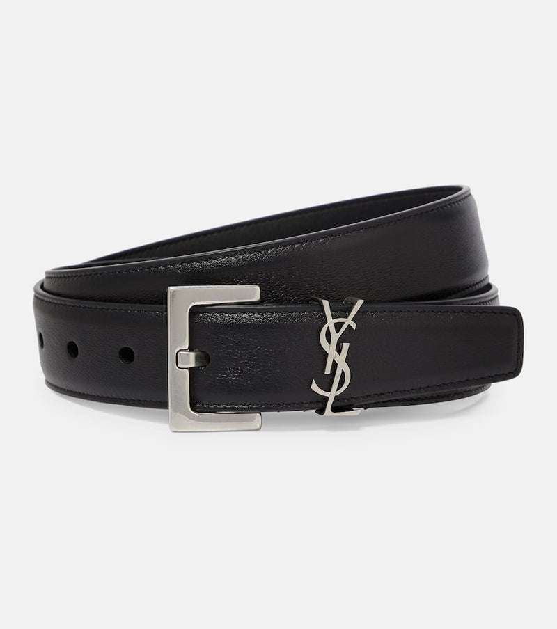 Saint Laurent Cassandre 30 leather belt