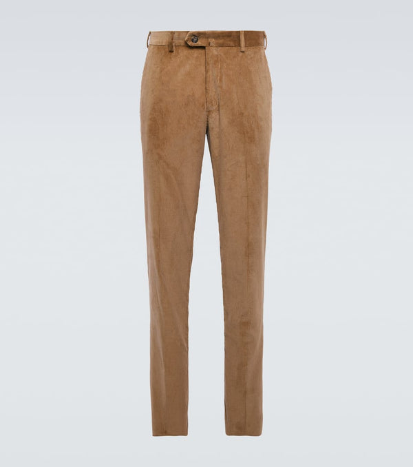 Loro Piana Pantaflat cotton corduroy slim pants