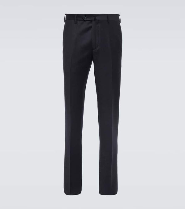 Loro Piana Pantaflat wool flannel slim pants