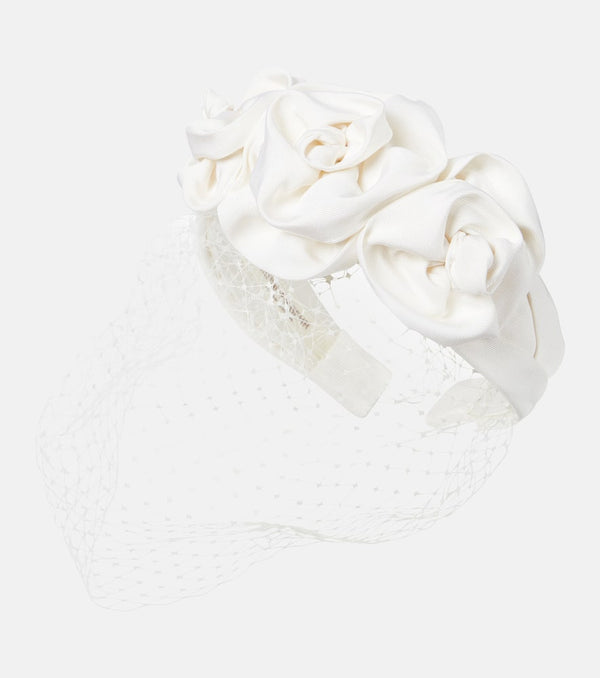 Jennifer Behr Triple Rossette Voilette headband