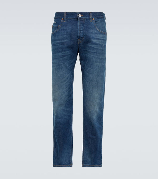 Gucci Mid-rise tapered jeans