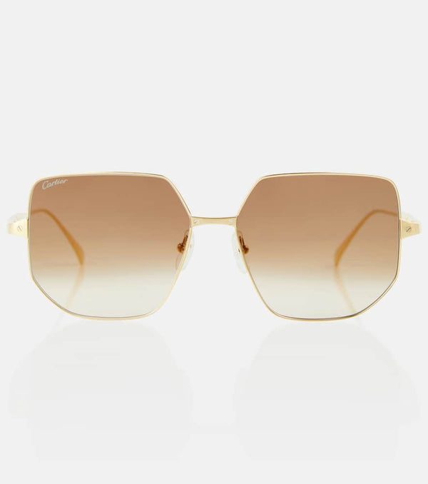 Cartier Eyewear Collection Santos de Cartier square sunglasses