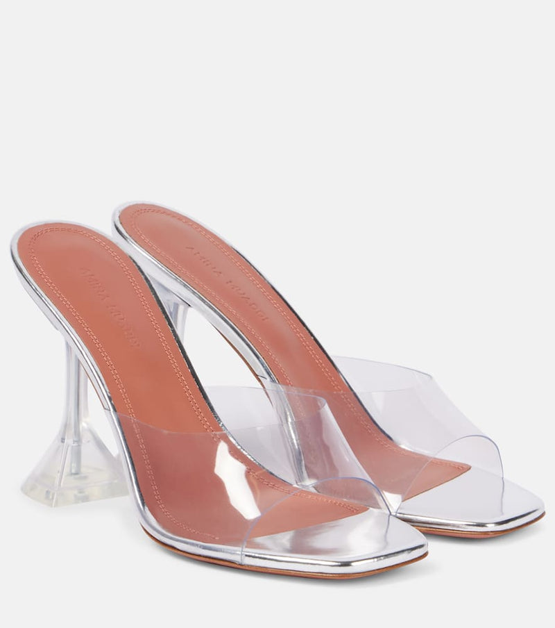 Amina Muaddi Lupita 95 PVC mules