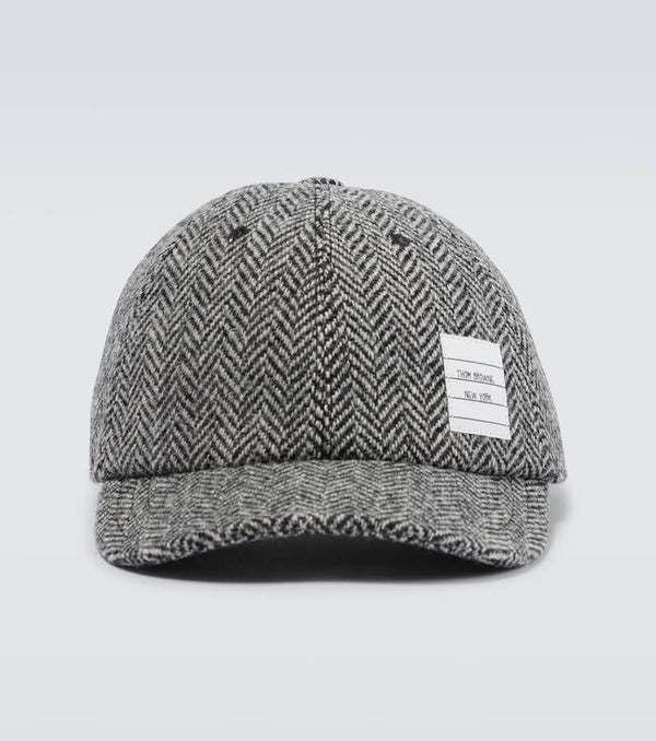 Thom Browne Herringbone wool baseball cap