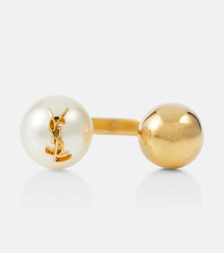 Saint Laurent Faux pearl ring