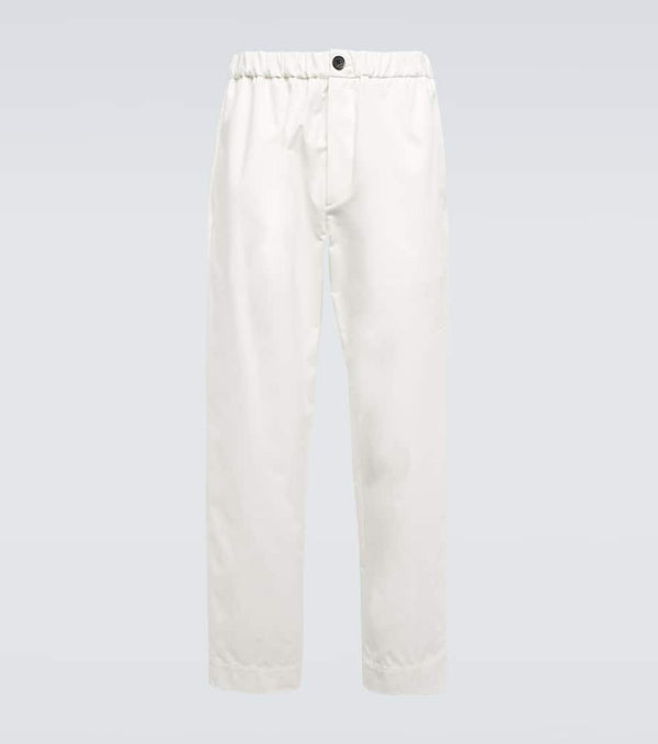 Jil Sander Mid-rise straight cotton pants