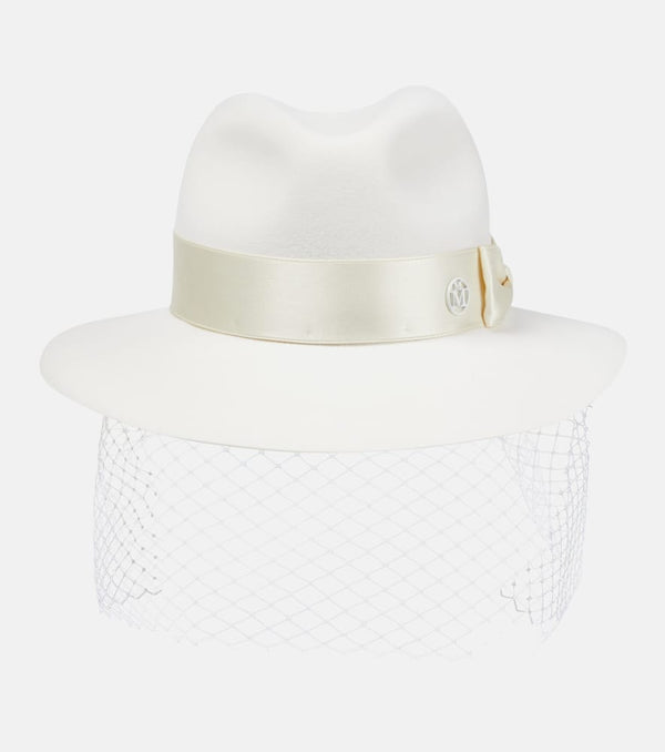 Maison Michel Bridal Henrietta wool felt fedora