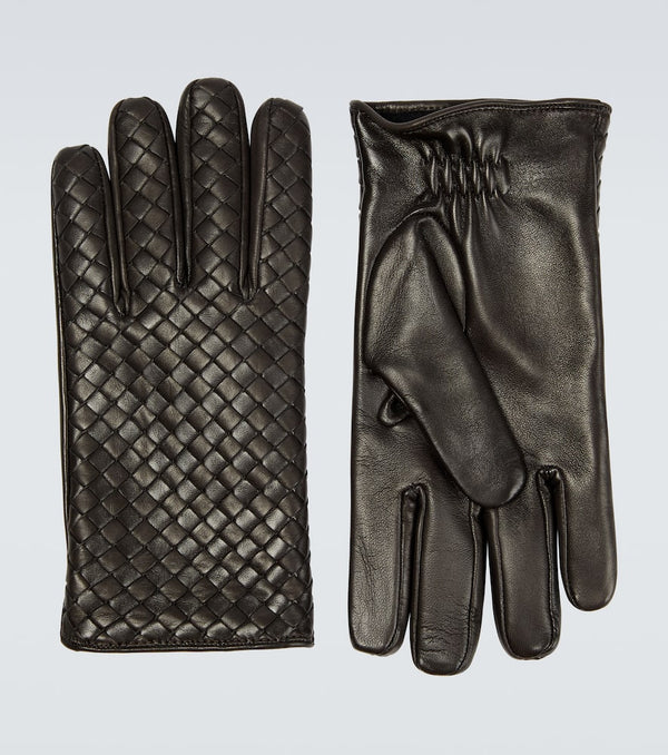 Bottega Veneta Intrecciato leather gloves