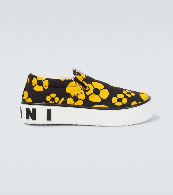 Marni x Carhartt floral slip-on sneakers