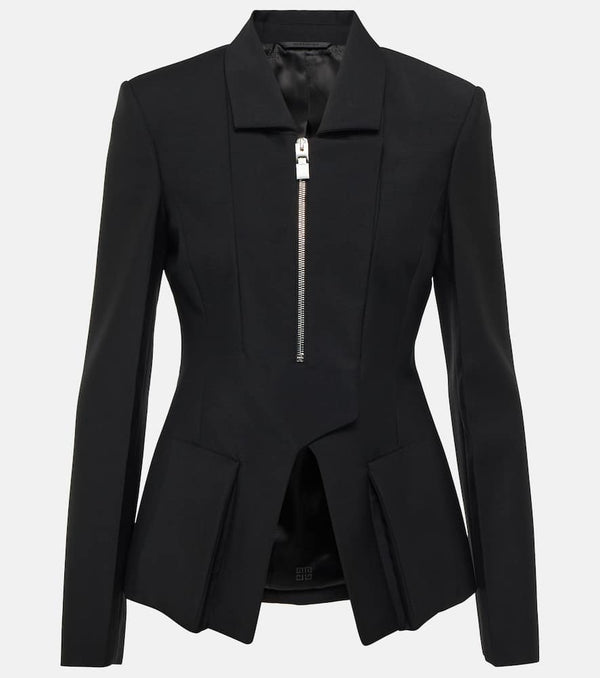 Givenchy Peplum wool and mohair jacket