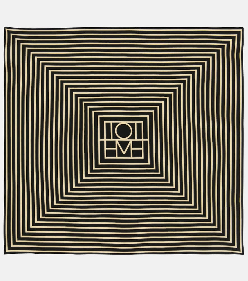 Toteme Logo silk scarf