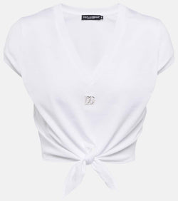 Dolce & Gabbana DG embellished jersey T-shirt