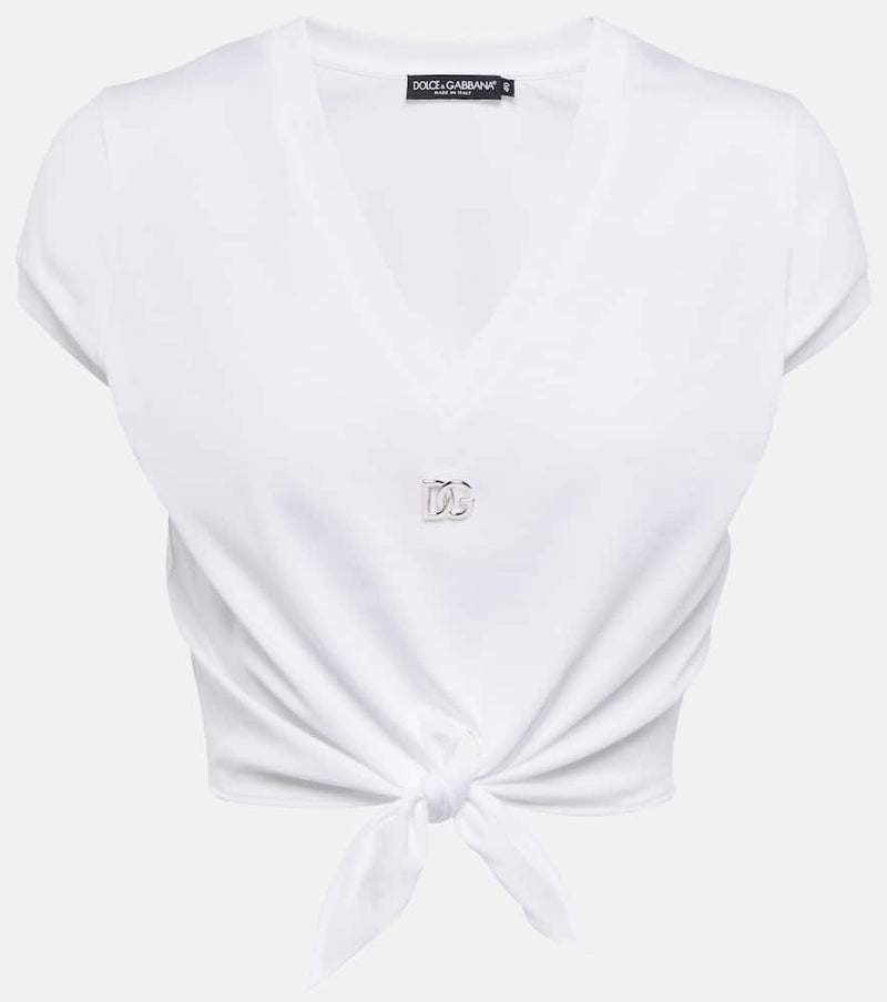 Dolce & Gabbana DG embellished jersey T-shirt