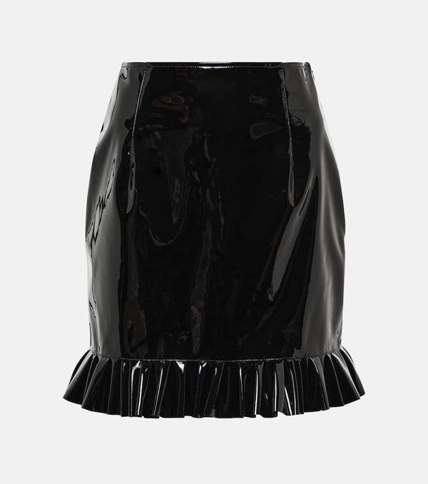 Alessandra Rich Faux leather miniskirt