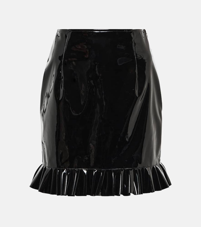 Alessandra Rich Faux leather miniskirt