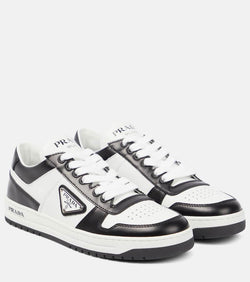 Prada Logo leather sneakers