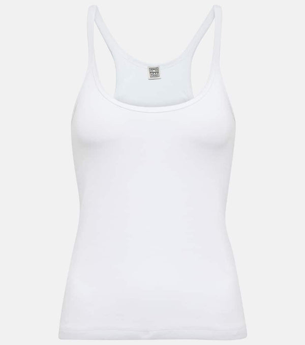 Toteme Cotton-blend racerback tank top