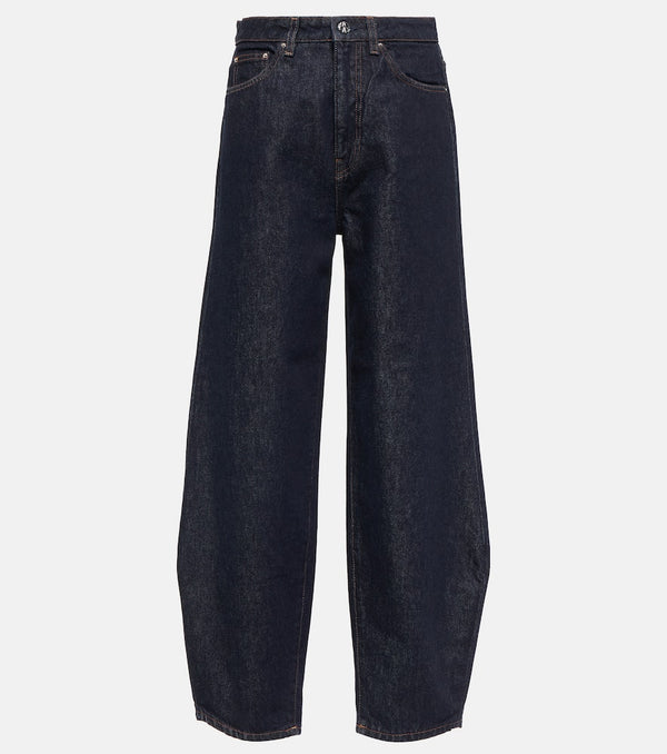 Toteme High-rise barrel-leg jeans