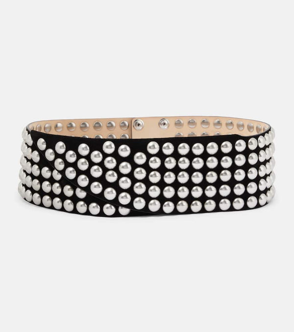 Isabel Marant Lona studded suede belt