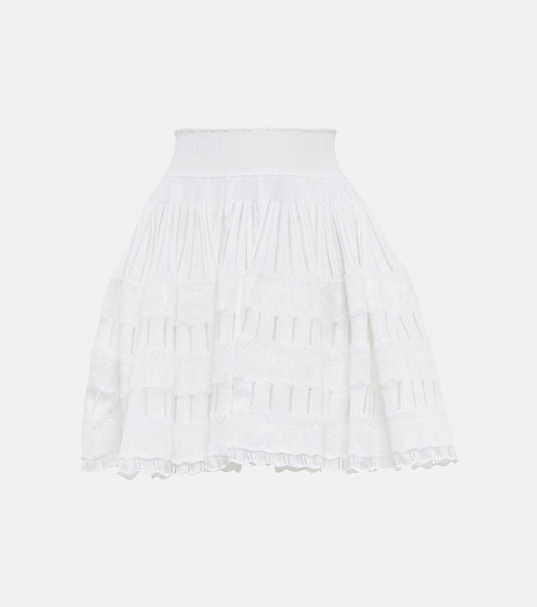 Alaïa Crinoline pleated miniskirt