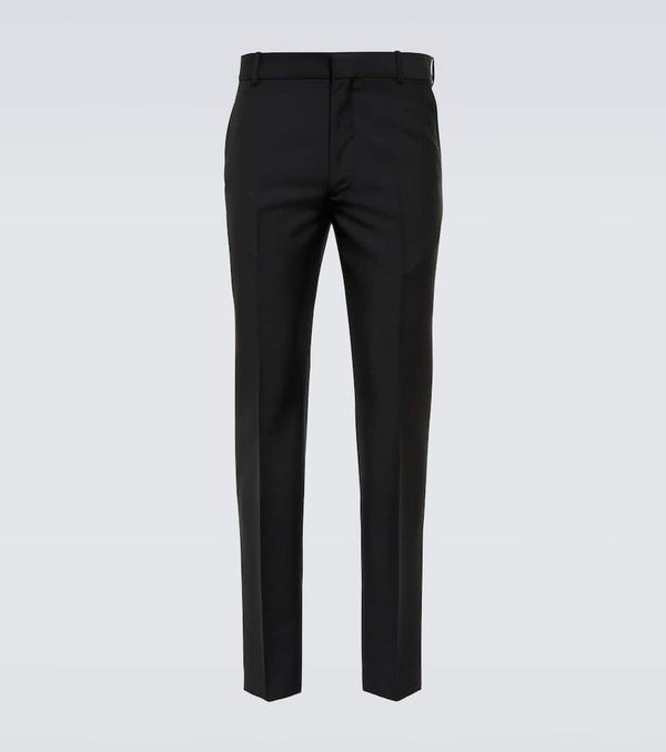 Alexander McQueen Wool and mohair slim pants