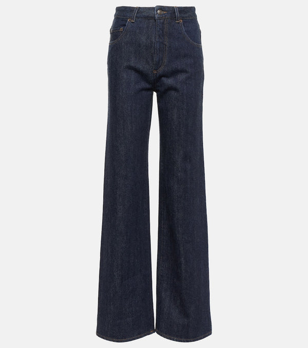 Loro Piana High-rise flared jeans